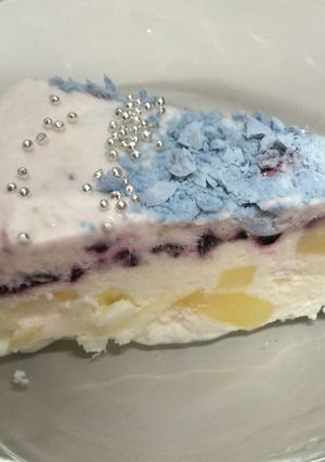 ラムネパインブルーベリーのアイスケーキ♪-レシピのメイン写真