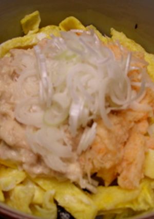 乗っけるだけ！ツナ、かに丼-レシピのメイン写真