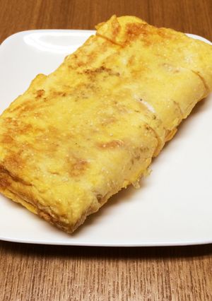 ふんわり♪調味料要らず！明太麩卵焼き-レシピのメイン写真