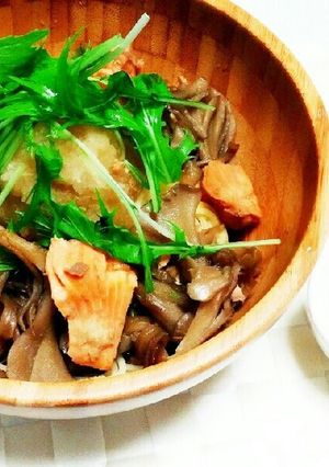 余り鮭で〜舞茸おろし冷製パスタ〜-レシピのメイン写真
