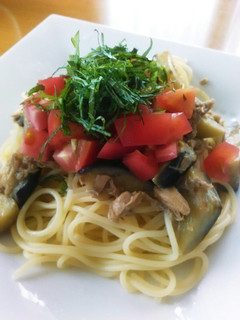 簡単☆ナスの和風冷製パスタ-レシピのメイン写真