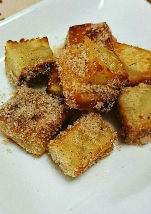 HB羽根忘れ失敗食パンでシナモンドーナツ-レシピのメイン写真