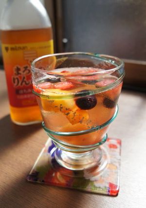 りんご酢＆フルーツの爽やかドリンク-レシピのメイン写真