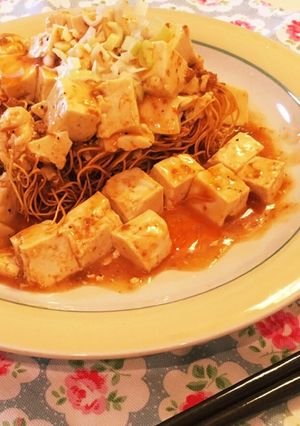 ■相性抜群☆『麻婆豆腐かた焼きそば』講座-レシピのメイン写真