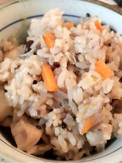 生姜香る ミョウガと鶏の炊き込みご飯-レシピのメイン写真