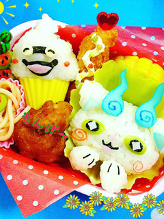 コマさん&ウィスパー妖怪ウォッチキャラ弁-レシピのメイン写真