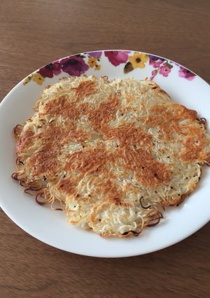 残った素麺でカリカリ素麺チーズお焼き♪-レシピのメイン写真