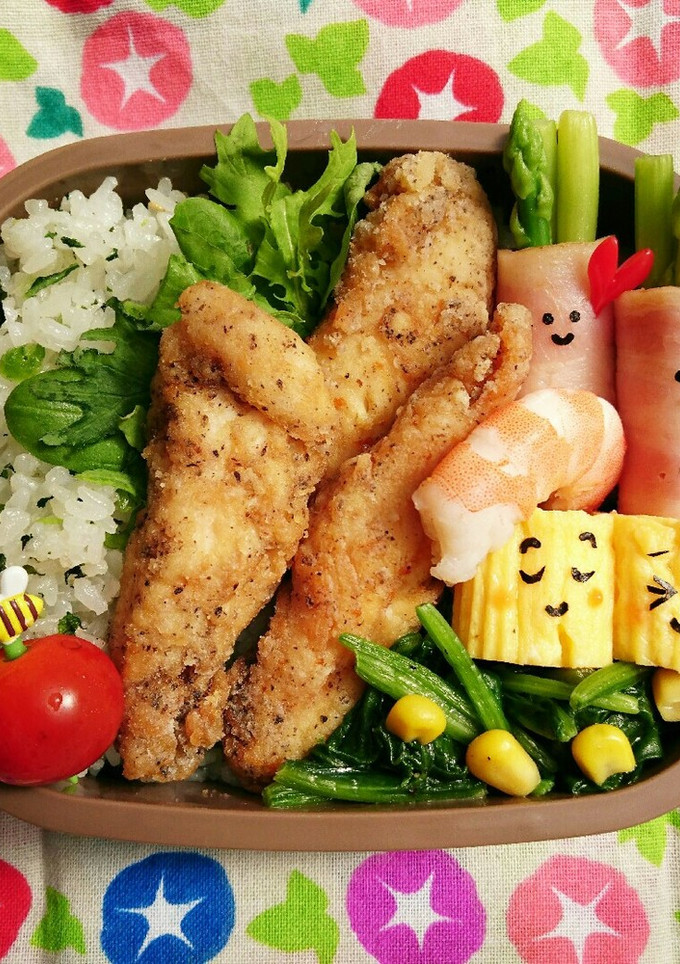 ささ身マヨコショウの唐揚げ弁当♡♡-レシピのメイン写真