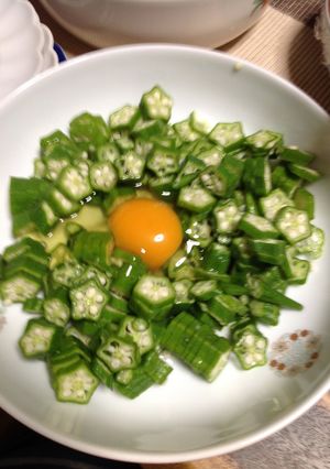 オクラと卵-レシピのメイン写真
