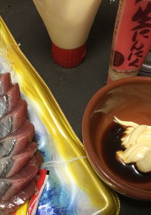我が家のカツオの刺身の食べ方♪-レシピのメイン写真