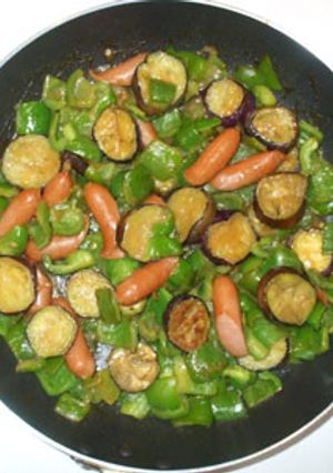 茄子・ピーマンの甘味噌炒め物・味噌炒め-レシピのメイン写真