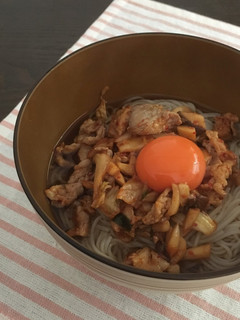 夏に!大好き♡豚キムそうめん-レシピのメイン写真