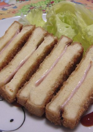高野豆腐のハムチーズはさみ揚げ♡-レシピのメイン写真