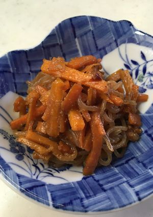 人参と糸コンのきんぴら胡麻和え風-レシピのメイン写真