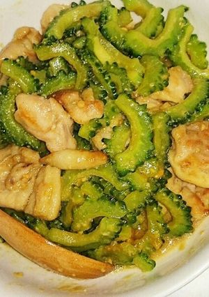 ゴーヤーと鶏肉の甘味噌炒め-レシピのメイン写真