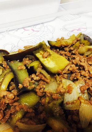 ナスとひき肉の炒め物-レシピのメイン写真