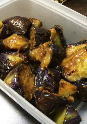 彼飯◎茄子のピリ辛味噌炒め-レシピのメイン写真