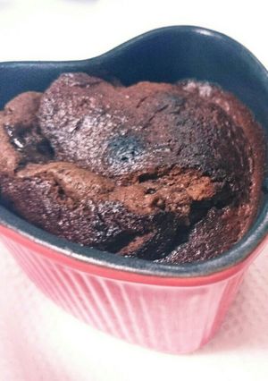簡単✨レンジで作るフォンダンショコラ♥-レシピのメイン写真
