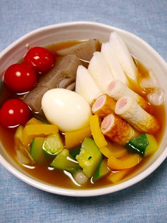 簡単!冷やしおでん(味噌麺つゆ)-レシピのメイン写真