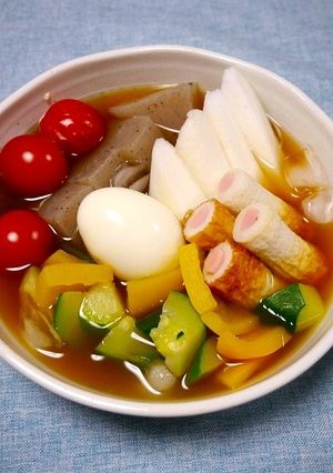 簡単！冷やしおでん(味噌麺つゆ)-レシピのメイン写真