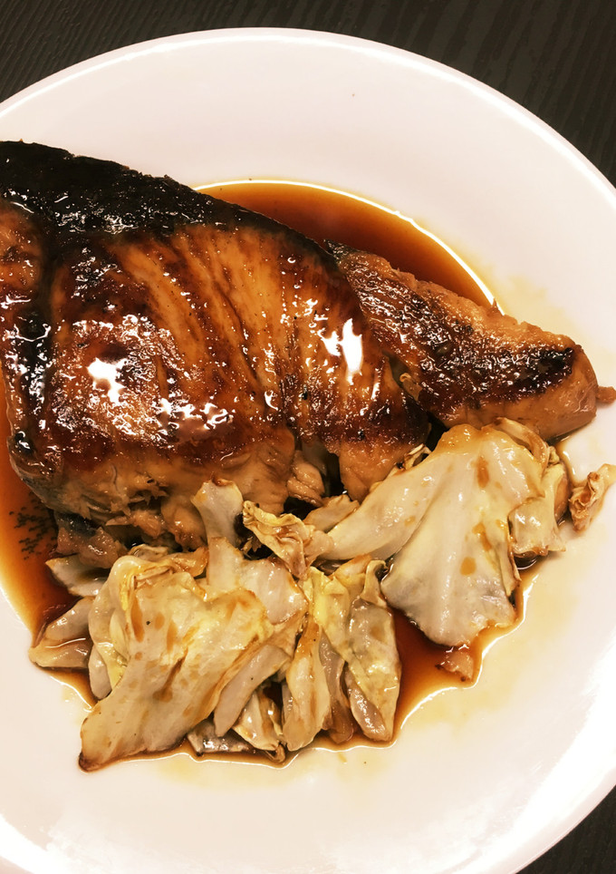 ぶりとキャベツの照り焼き-レシピのメイン写真