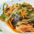 包まない!野菜たっぷり鮭のホイル焼き風
