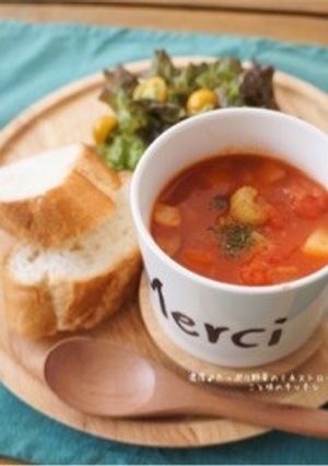 濃厚♪たっぷり野菜のミネストローネ☆-レシピのメイン写真