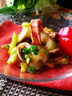イカとセロリの味わい炒め-レシピのメイン写真