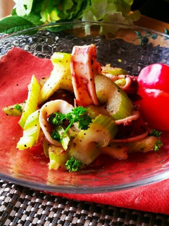 イカとセロリの味わい炒め-レシピのメイン写真