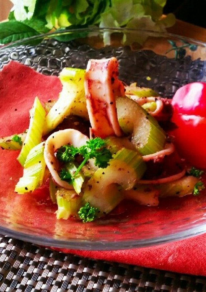 イカとセロリの味わい炒め-レシピのメイン写真