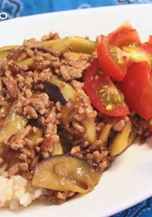 オイスターソース夏の麻婆茄子丼-レシピのメイン写真