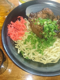 魚介豚骨沖縄そばつけ麺on炙り軟骨ソーキ-レシピのメイン写真
