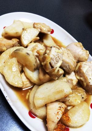 山芋と胸肉の甘辛煮-レシピのメイン写真