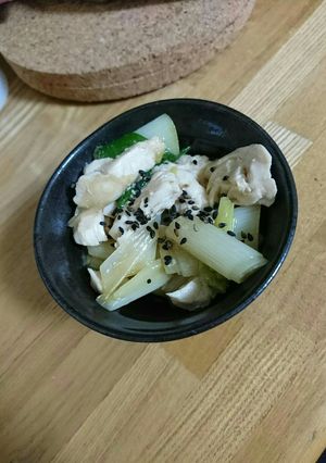 ささみとねぎのゆず胡椒蒸し-レシピのメイン写真