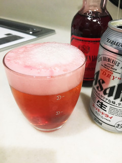 グレナデンシロップ de ビール-レシピのメイン写真