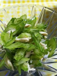 セロリと鶏の酢の物-レシピのメイン写真