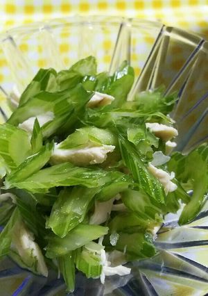 セロリと鶏の酢の物-レシピのメイン写真