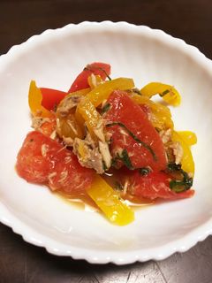 パプリカとトマトのマリネ-レシピのメイン写真