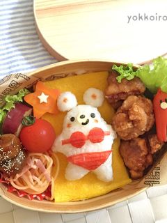 クマちゃん♡夏弁当♡簡単♡キャラ弁-レシピのメイン写真