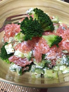 夏野菜とフルーツのヨーグルトサラダ-レシピのメイン写真