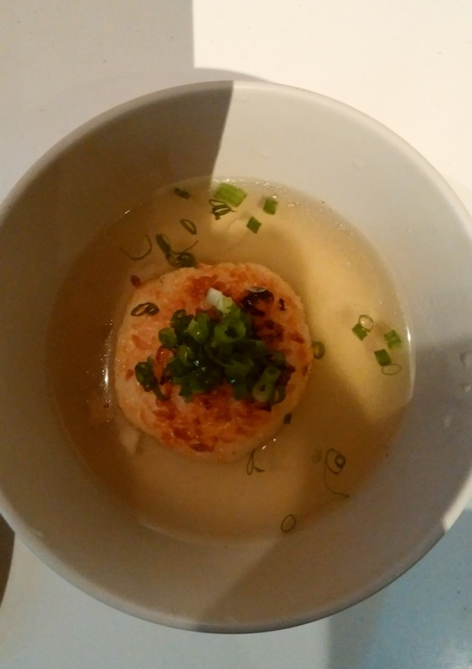 簡単☆朝食　コーンの焼おにぎり御茶漬け-レシピのメイン写真