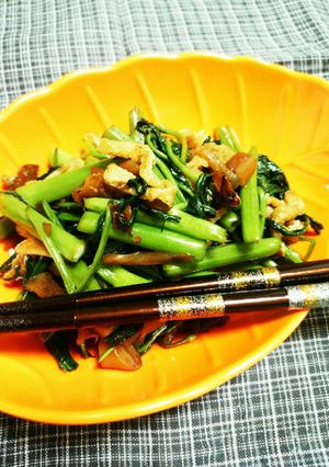 茎を食べる！～空心菜のザーサイ炒め～-レシピのメイン写真