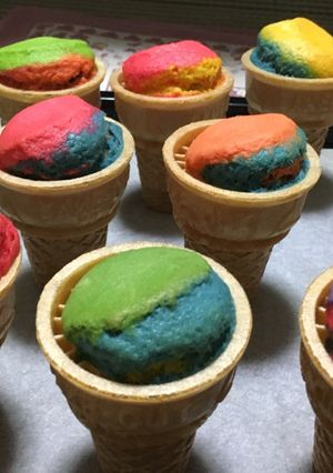 アメリカンなカラフルカップケーキ☆-レシピのメイン写真