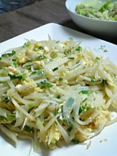 じゃがいもと卵のシャキシャキ炒め-レシピのメイン写真