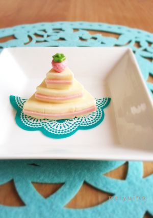 簡単♡お誕生日のキャラ弁おかず ケーキ-レシピのメイン写真