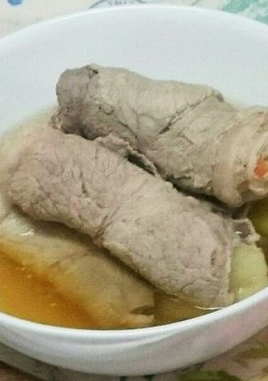 ☆肉巻き☆スープで簡単♪-レシピのメイン写真