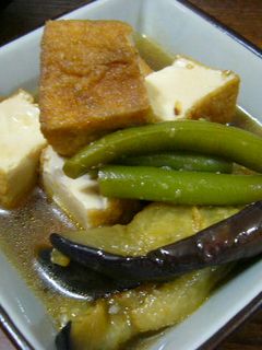 冷やしてもおいしい。ナスと厚揚げの煮物-レシピのメイン写真