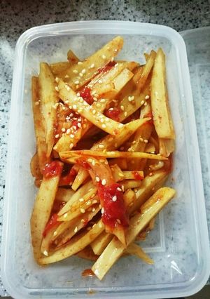 ドライトマトとれんこんキンピラ-レシピのメイン写真