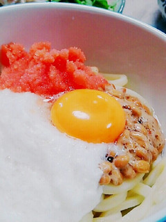 とろろと納豆のネバネバうどん-レシピのメイン写真