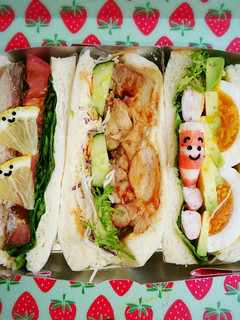 サンドイッチ弁当♡♡-レシピのメイン写真